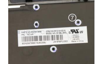 Lenovo 5M10W85921 MECH_ASM GRP KBD BZL,FRA,WW,DB,CHY