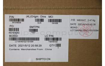 Lenovo 5M10W85938 C-Cover with keyboard, Spanish, Deep Black, WWAN, UK