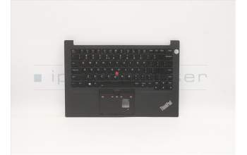 Lenovo 5M10Z27256 C-Cover with keyboard,US English Euro,Black,Backlight,FingerPrint