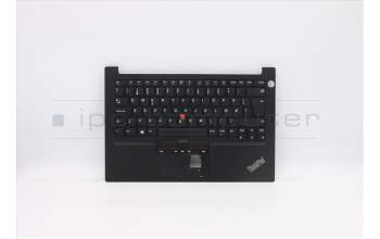 Lenovo 5M10Z27307 C-Abdeckung mit Tastatur, Norwegisch, Schwarz, Fingerabdruck