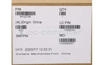 Lenovo 5M10Z27385 MECH_ASM FR BLKB Cc_PT_FP_BK_US_EURO ENG