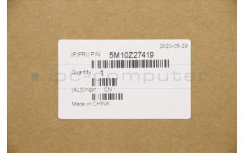 Lenovo 5M10Z27419 MECH_ASM LCD Rear Cover UHD IR Mic Woven HDR Deep Black