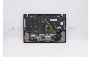 Lenovo 5M10Z27438 C-Cover with keyboard, Belgian, Deep Black, WLAN, UK