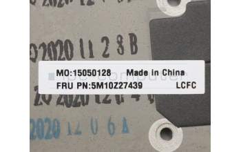 Lenovo 5M10Z27439 C-Cover with keyboard, Brazil Portuguese, Deep Black, WLAN, UK