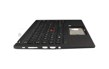 5M10Z27456 original Lenovo keyboard incl. topcase FR (french) black/black with backlight and mouse-stick