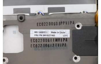 Lenovo 5M10Z27463 C-Cover with keyboard, Israel(Hebrew), Deep Black, WLAN, US