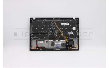 Lenovo 5M10Z37024 C-Cover with keyboard, Portuguese, Deep Black, WWAN, UK