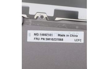 Lenovo 5M10Z37068 C-Cover with keyboard, Arabic, Iron Grey, WLAN, US