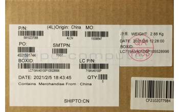 Lenovo 5M10Z37088 MECH_ASM GRP_KBD_BZL_French_WL_IG_CHY