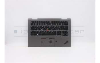 Lenovo 5M10Z37094 C-Cover with keyboard, Greek US/GR, Iron Grey, WLAN, US