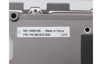 Lenovo 5M10Z37094 C-Cover with keyboard, Greek US/GR, Iron Grey, WLAN, US