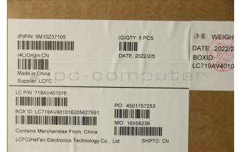 Lenovo 5M10Z37105 C-Cover with keyboard, Italian, Iron Grey, WLAN, UK