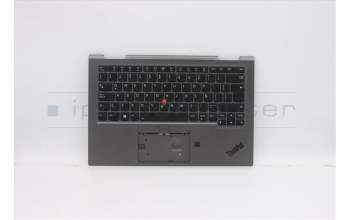 Lenovo 5M10Z37110 C-Cover with keyboard, Spanish LA, Iron Gray, WLAN, UK
