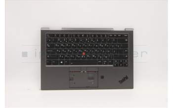 Lenovo 5M10Z37119 C-Cover with keyboard, Russian, Iron Grey, WLAN, US