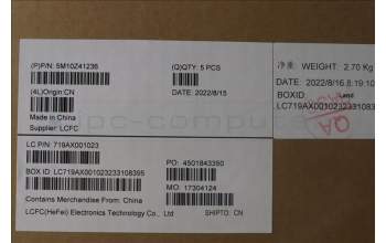 Lenovo 5M10Z41236 MECH_ASM CCov KBD UKE UK(LTN)BK FPR