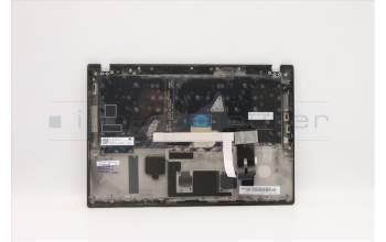 Lenovo 5M10Z41309 C-Cover with keyboard, Norwegian, Black, Backlight, UK