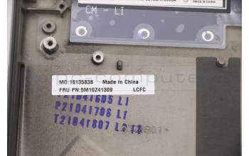 Lenovo 5M10Z41309 C-Cover with keyboard, Norwegian, Black, Backlight, UK