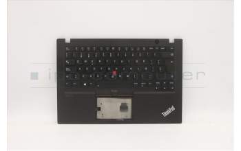 Lenovo 5M10Z41325 C-Cover with keyboard, Spanish, Black, Backlight, UK