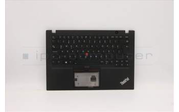 Lenovo 5M10Z41338 C-Cover with keyboard, Turkish, Black, Backlight, UK