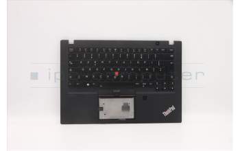 Lenovo 5M10Z41488 C-Cover with keyboard, French, Black, Backlight, Fingerprint, NFC, US