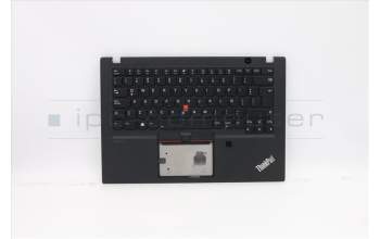 Lenovo 5M10Z41521 C-Cover with keyboard, Spanish LA, Black, Backlight, FingerPrint, UK