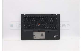 Lenovo 5M10Z41538 C-Abdeckung mit Tastatur, Slowenisch, Schwarz, Hintergrundbeleuchtung, Fingerabdruck, NFC