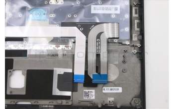 Lenovo 5M10Z41539 C-Cover with keyboard, Spanish, Black, Backlight, Fingerprint, NFC, UK