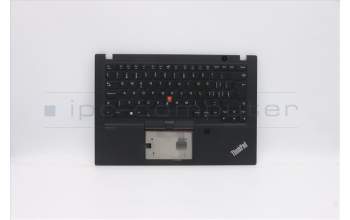 Lenovo 5M10Z41543 C-Cover with keyboard, Switzerland, Black, Backlight, Fingerprint, UK