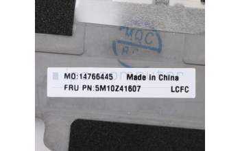 Lenovo 5M10Z41607 C-Abdeckung mit Tastatur, Portugiesisch, Silbern, Hintergrundbeleuchtung, Fingerabdruck, NFC