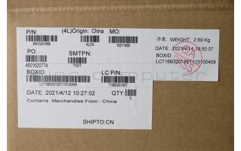 Lenovo 5M10Z41666 MECH_ASM Ccov KBD GER UK(LTN)BK FPR