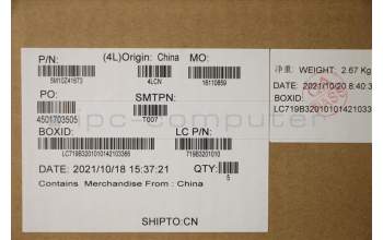 Lenovo 5M10Z41673 MECH_ASM Ccov KBD HUN UK(SRX)BK FPR