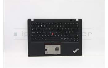Lenovo 5M10Z54171 C-Cover with keyboard, Danish, Black, Backlight, UK