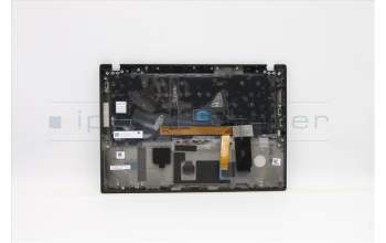 Lenovo 5M10Z54171 C-Cover with keyboard, Danish, Black, Backlight, UK