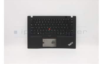 Lenovo 5M10Z54174 C-Cover with keyboard, Estonian, Black, Backlight, UK