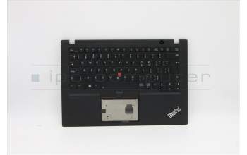 Lenovo 5M10Z54180 C-Cover with keyboard, Canadian French English, Black, Backlight, UK