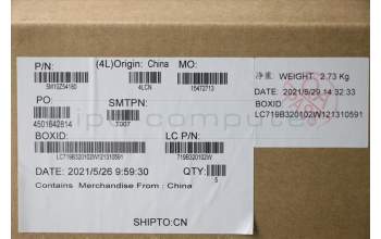 Lenovo 5M10Z54180 C-Cover with keyboard, Canadian French English, Black, Backlight, UK