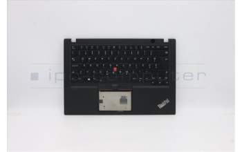 Lenovo 5M10Z54210 C-Cover with keyboard, Slovenian, Black, Backlight, UK