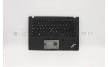 Lenovo 5M10Z54244 C-Cover with keyboard, Danish, Black, Backlight, UK