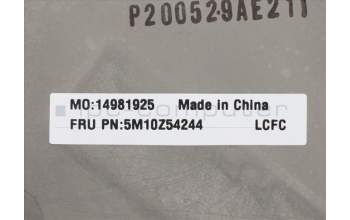 Lenovo 5M10Z54244 C-Cover with keyboard, Danish, Black, Backlight, UK