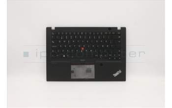 Lenovo 5M10Z54276 C-Cover with keyboard, Norwegian, Black, Backlight, Fingerprint, UK