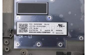 Lenovo 5M10Z54288 MECH_ASM Ccv BLTKBD SWE/FIN UK(LTN)BK FP