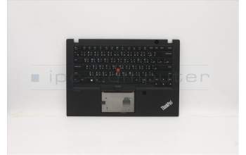 Lenovo 5M10Z54292 C-Cover with keyboard, Traditional Chinese, Black, Backlight, US