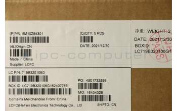 Lenovo 5M10Z54301 MECH_ASM Ccov BKLT KBD UKE UK(SRX)BK FPR
