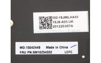 Lenovo 5M10Z54332 MECH_ASM KB w/KB Mlr Num BL(CHY)Spanish