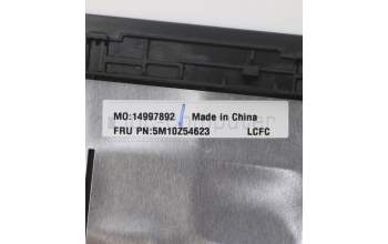 Lenovo 5M10Z54623 C-Cover with keyboard, German, Black, Fingerprint