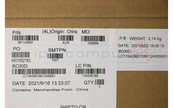 Lenovo 5M11A08630 MECH_ASM FCcoverBLTKBD EURO ENGUS(LTN)BF