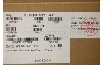 Lenovo 5M11A34876 MECH_ASM KBD BRL(Pri) Pat FPR UK BK