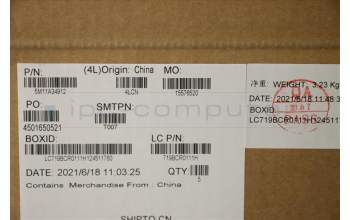 Lenovo 5M11A34912 MECH_ASM KBD IND ENG(Pri) Tex US BK