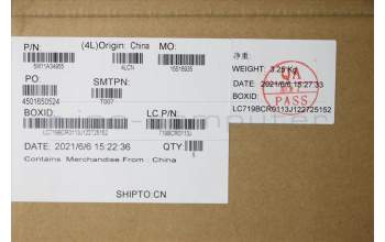 Lenovo 5M11A34955 MECH_ASM KBD ENG BL(Pri) Pat US BK