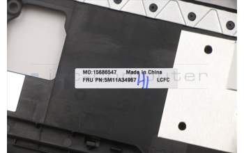 Lenovo 5M11A34967 MECH_ASM KBD DEN BL(Pri) Pat UK BK